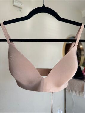 Skims Wireless Form Lightly Lined Bra Demi Bra in Clay Size 34C